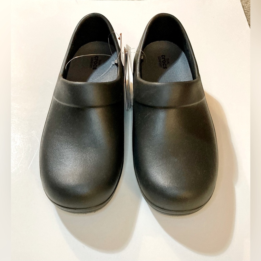 CROCS WORK CLOG WOMENS BLACK SIZE 10 BRAND NEW